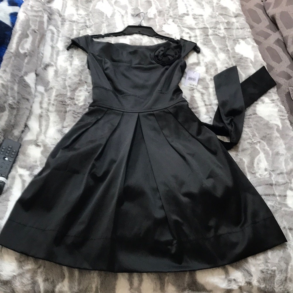 Juniors black cocktail dress